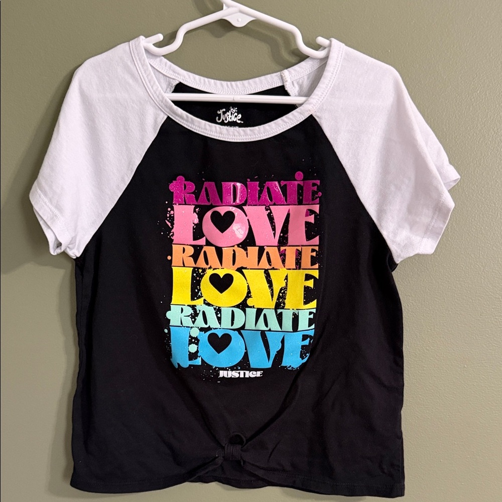 Justice “Radiate Love” Tee - S (7/8)